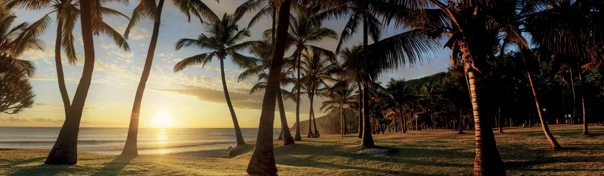 Puesta de sol en la playa - Isla de la Reunión